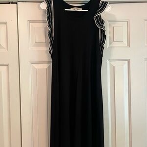 Women’s LOFT A-Line Sleeveless Ruffle Midi Dress